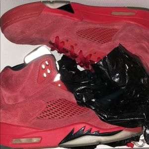 Red suede 5s